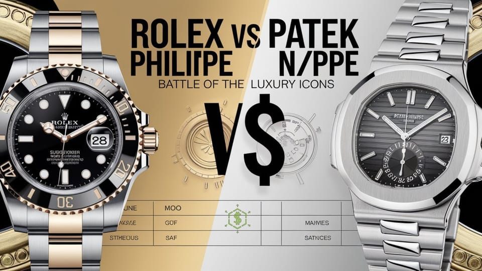 Rolex vs. Patek Philippe: The Ultimate Battle of Luxury Watches 🕰️