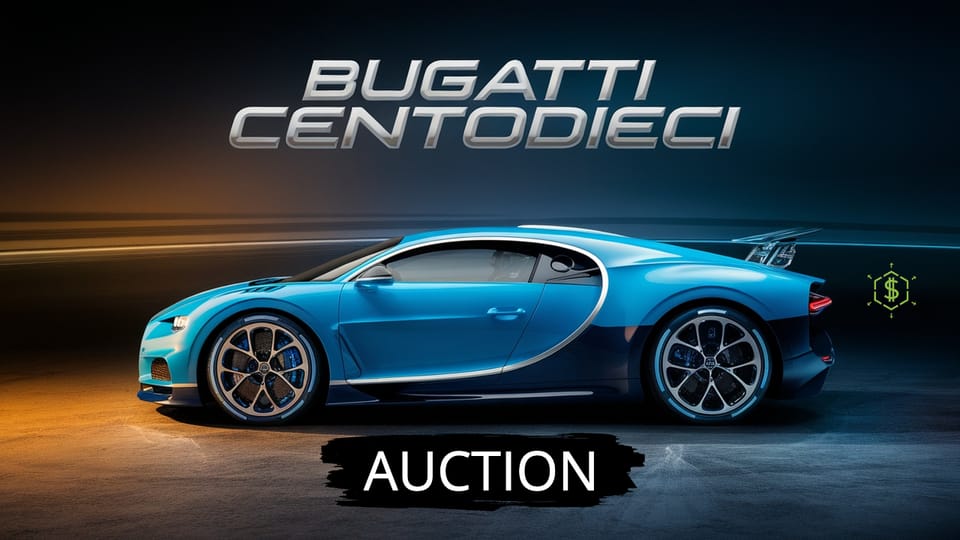 The Ultimate Investment: Bugatti Centodieci Heads to Auction - A $9 Million Hypercar Legacy 🏎️💎